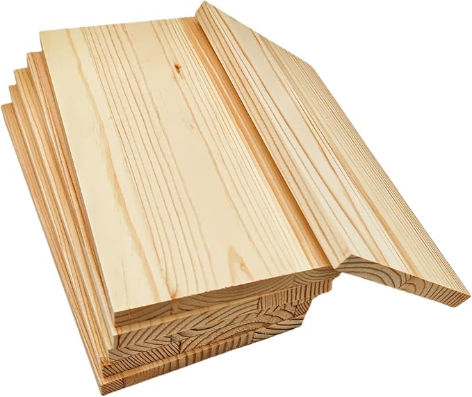 6PCS Rectangle Wood Boards Unfinished Wood Blocks - Image 7