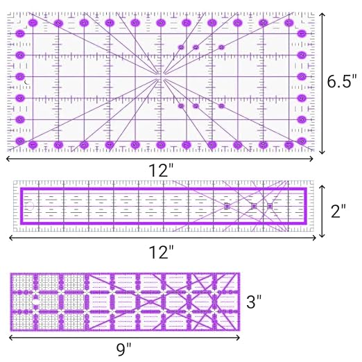 8 Quilting Rulers | Quilting Templates, Quilting Squares, Quilting Rulers and - Image 5