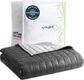 YnM Exclusive Weighted Blanket, Cooling Bamboo & Cozy Velvet Dual-Sided by YNM