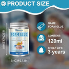 Foam Glue, Strong Adhesion, Quick-Drying, Transparent, Waterproof, Flexible | - Image 7