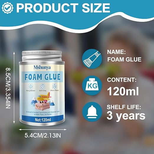 Foam Glue, Strong Adhesion, Quick-Drying, Transparent, Waterproof, Flexible | - Image 7