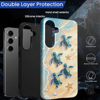 for Samsung Galaxy S24 Case, Sea Turtle Beach Pattern Glossy 2 in 1 Shockproof - Image 3