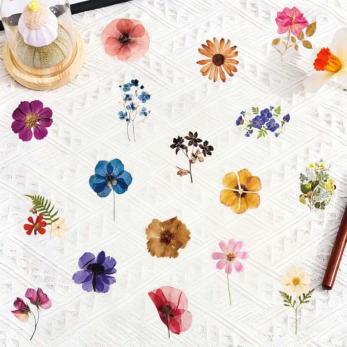 Transparent Flora Scrapbook Stickers Aesthetic Flowers Stickers | Transparent & - Image 4