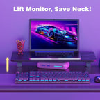 Desk Extender, 22-inch Clamp-On Desk Shelf, Height-Adjustable Desktop Shelf - Image 3