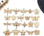 WOCRAFT 60pcs KC Gold Butterfly Bracelet Charms - Image 5