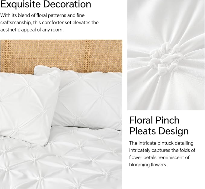 BEDELITE White King Size Comforter Set - Image 3