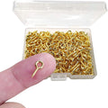 300PCS Mini Screw Eye Pin Pegs, 10 x 5mm Hooks, Self Tapping Screws by TTSAM