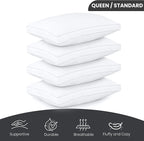 Utopia Bedding Bed Pillows for Sleeping Queen Size, Soft & Fluffy Pillow - Image 2