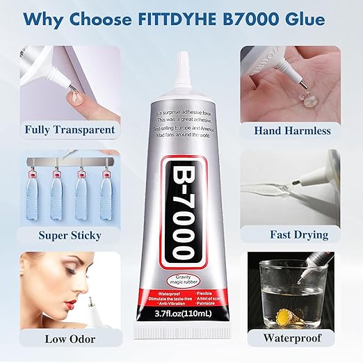 110 ml B7000 Adhesive for Crafts, Jewelry Making, Nail Art - Image 2