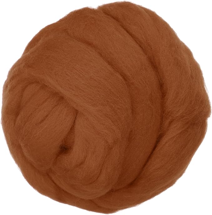 PATIKIL Wool Roving Yarn, 80G/2.82OZ Soft Felting Wool Pure Chunky Roving Yarn by PATIKIL