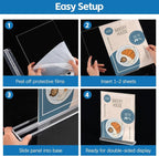 Dynta 8 Pack Acrylic Sign Holder 8.5 x 11, Double Sided Table Sign Holder - Image 5