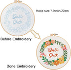 Louise Maelys Funny Flower Wreath Embroidery Kit - Image 3