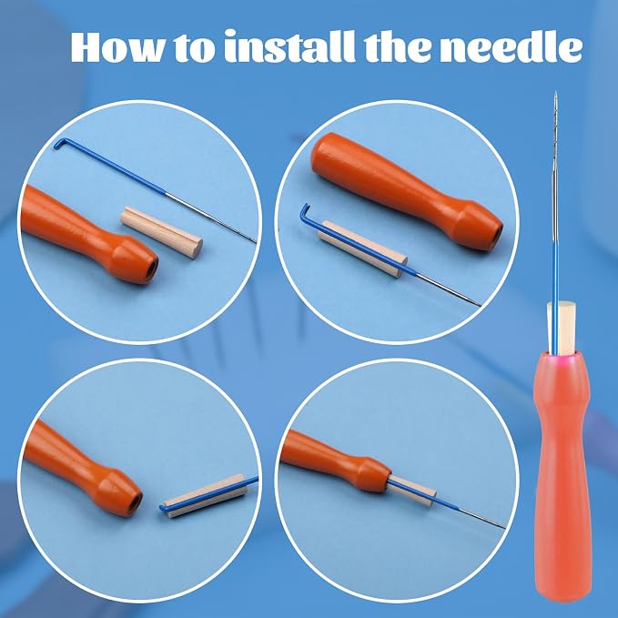 Mayboos 30 Pcs Wool Felting Needles, 3 Colors, 36-40 Gauge, Color Coded Tool Kit - Image 4