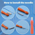 Mayboos 30 Pcs Wool Felting Needles, 3 Colors, 36-40 Gauge, Color Coded Tool Kit - Image 4