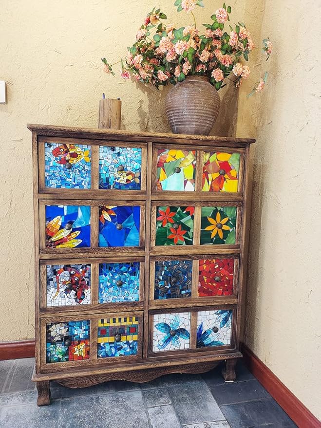 1.1lb Irregular Crystal Mosaic Tiles, Small Mosaic Tile DIY Hobbies Children - Image 7