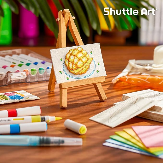 Shuttle Art 44 Pcs Magic Foam Texture Painting Kit, Including 28 Pcs Foam - Image 6
