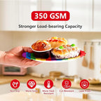 168 Pcs Rainbow Birthday Party Decorations, Serves 24 | Rainbow Stripes Plates - Image 3