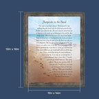 Footprints in the Sand Inspirational Wall Art, Beach Decor, Christian Gifts - Image 2