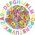 656 Pcs Foam Letter Stickers, Self-Adhesive EVA Alphabet Stickers Small 1 Inch by Unknown