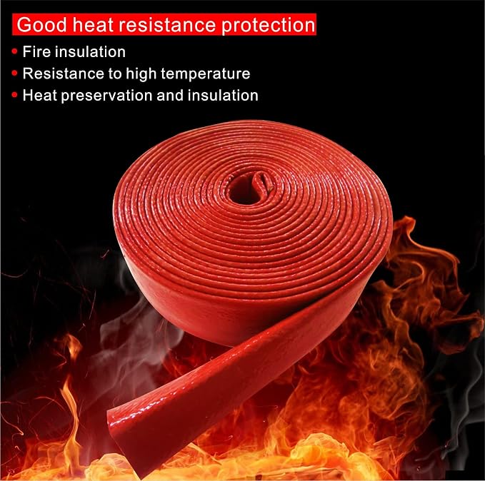 Fuel Line Heat Shield Insulation Heat Shielded Fire Thermo Armor Fire Sleeve - Image 2