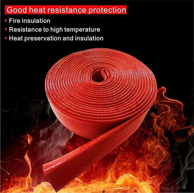 Fuel Line Heat Shield Insulation Heat Shielded Fire Thermo Armor Fire Sleeve - Image 2