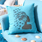 TIAMECH A4 Reusable Butterflies Hairstyle Girl Stencil - Image 5