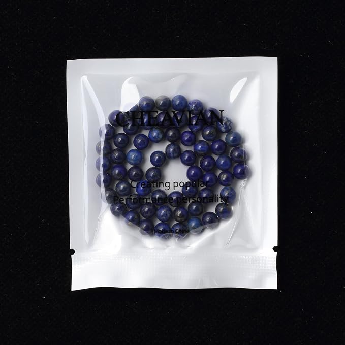 60PCS 6mm Natural Lapis Lazuli Gemstone Round Loose Beads - Image 5