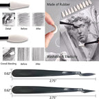 100 Art Supplies Drawing Kit Pro Drawing Supplies Set has 3-Color Sketchbook - Image 6