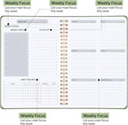 Undated Weekly Planner, A5 Weekly To Do List Notebook - Image 2