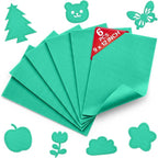Aqua Green Soft Felt Sheets for Crafts, 1.6mm Thick, Kids' Crafts, DIY Projects by Grainear