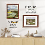 Vittanly 11x14 Picture Frames Set of 2, Ornate Vintage Photo Frame - Image 4