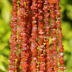 400Pcs 5-8mm Natural South Red Agate Chip Stone Beads | Pre-Drilled Irregular - Image 5