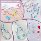 200-260PCS TINKRSTUFF Assorted Blue Acrylic Beads - Image 5