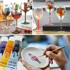 Premium Glass Paints for Glass Painting Stained Ceramic Paints Set Non Toxic - Image 5