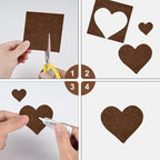 20 Pcs Brown Felt Fabric Sheet 8" x 12" Assorted Color Felt Fabric Sheets - Image 4