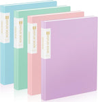 4 Pack Binder with Plastic Sleeves 30-Pocket, Displays 60 Pages, Sooez 8.5x11 by Sooez