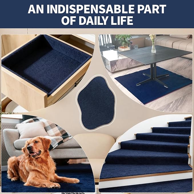 Navy Fabric Sheet 72" X 36", 1.4mm Thick Large Soft Durable Flexible Craft Felt - Image 7