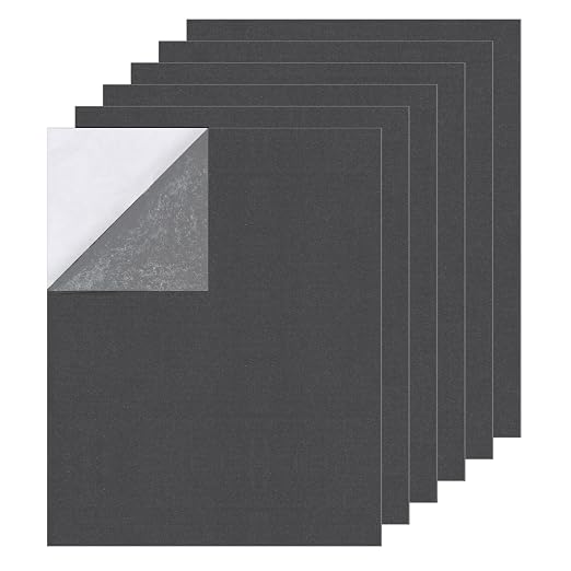6PCS Large Self Adhesive Felt Sheet, 13.4"x10.8", 2mm Thick Stiff Felt Fabric by Samiusy