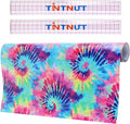 Tintnut Tie Dye Permanent Vinyl Roll 12in x 5ft Purple Red Adhesive Vinyl | by Tintnut