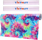 Tintnut Tie Dye Permanent Vinyl Roll 12in x 5ft Purple Red Adhesive Vinyl | by Tintnut