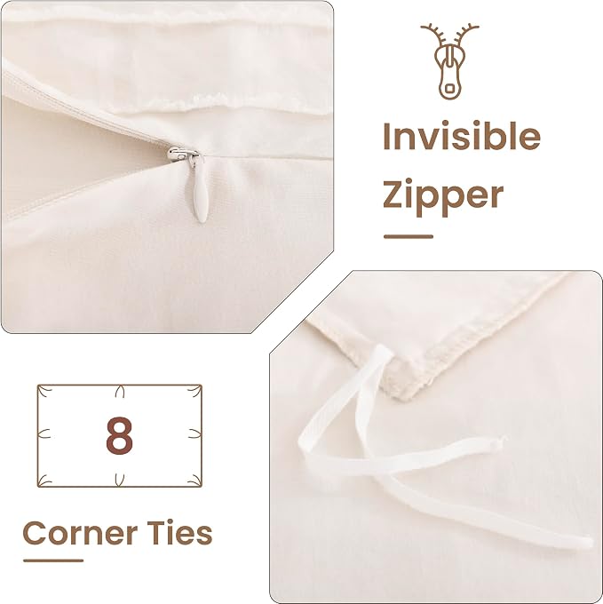 NEXHOME PRO Duvet Cover, Soft and Lightweight 100% Washed Microfiber Comforter - Image 7