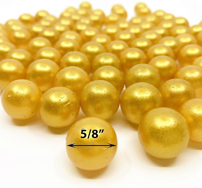 CYS EXCEL Gold Glass Marble Gemstone Vase Filler | Multiple Color Choices - Image 4