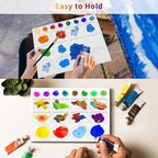 20 Well Watercolor Paint Tray Palette Pallet Acrylic Painting Mixing Plastic - Image 4