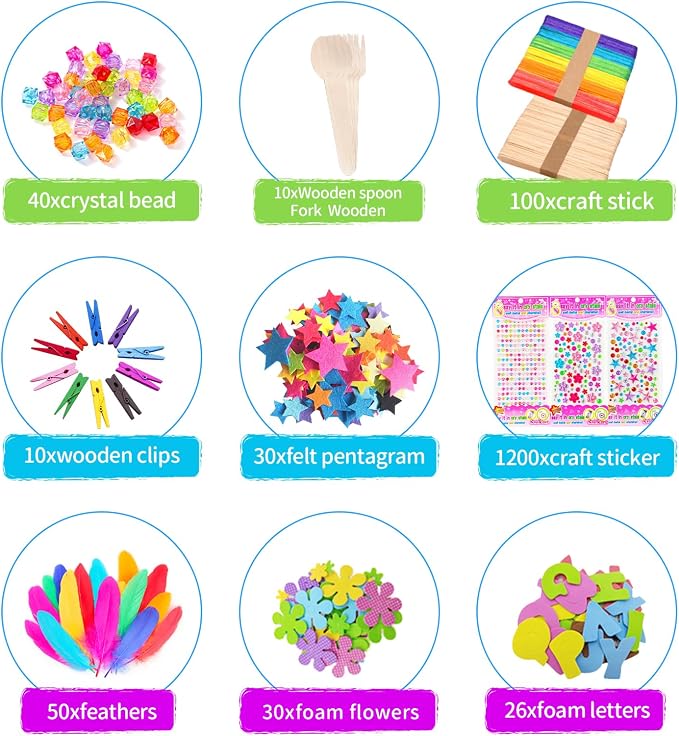 Itopstar 3000+ Kids Arts & Crafts Supplies - Image 4