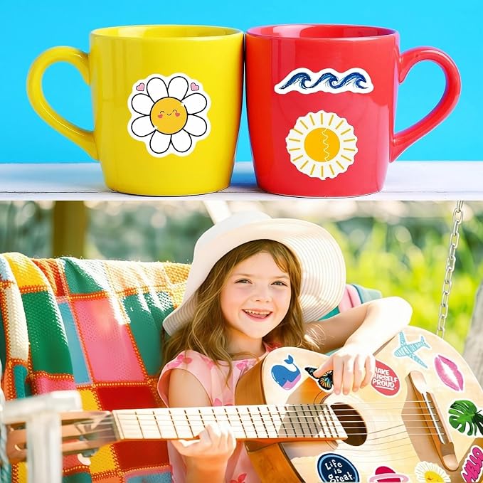 300Pcs Waterproof Vinyl Water Bottle Stickers - Image 6