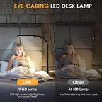 Voncerus LED Desk Lamp with Clamp, Eye-Caring Clip on Lights - Image 4