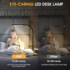 Voncerus LED Desk Lamp with Clamp, Eye-Caring Clip on Lights - Image 5