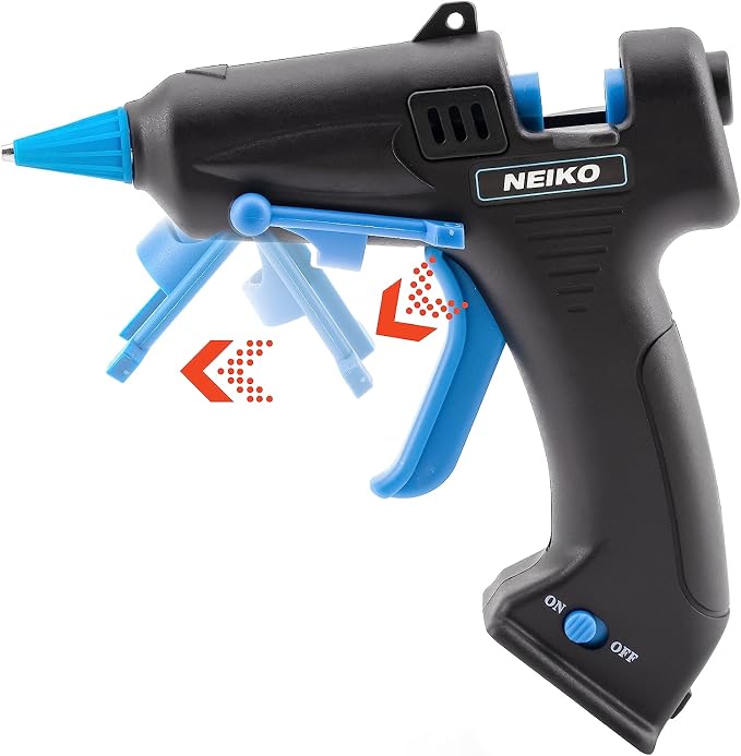 NEIKO 02660A Cordless Glue Gun, 15W Rechargeable Hot Glue Gun, 10 Glue Sticks - Image 2