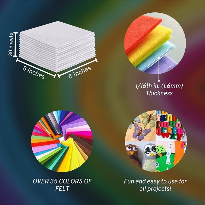 FabricLA Acrylic Felt Sheets for Crafts - Image 3