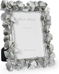 Cuspin 4x6 Silver Picture Frame, Vintage Silver Ornate Leaf Textured by Cuspin